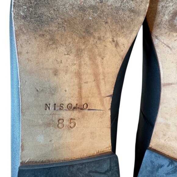 Nisolo black leather flats size 8.5 - Picture 3 of 8